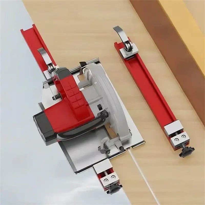 BVY Aluminum Alloy Circular Saw Guide Rail Fits 12" Saw Base - Precision Adjustable Cutting Machine Base Guide ，Electric Cutting Guide Specially Designed for Precision Cutting and Milling Tasks - Image 1